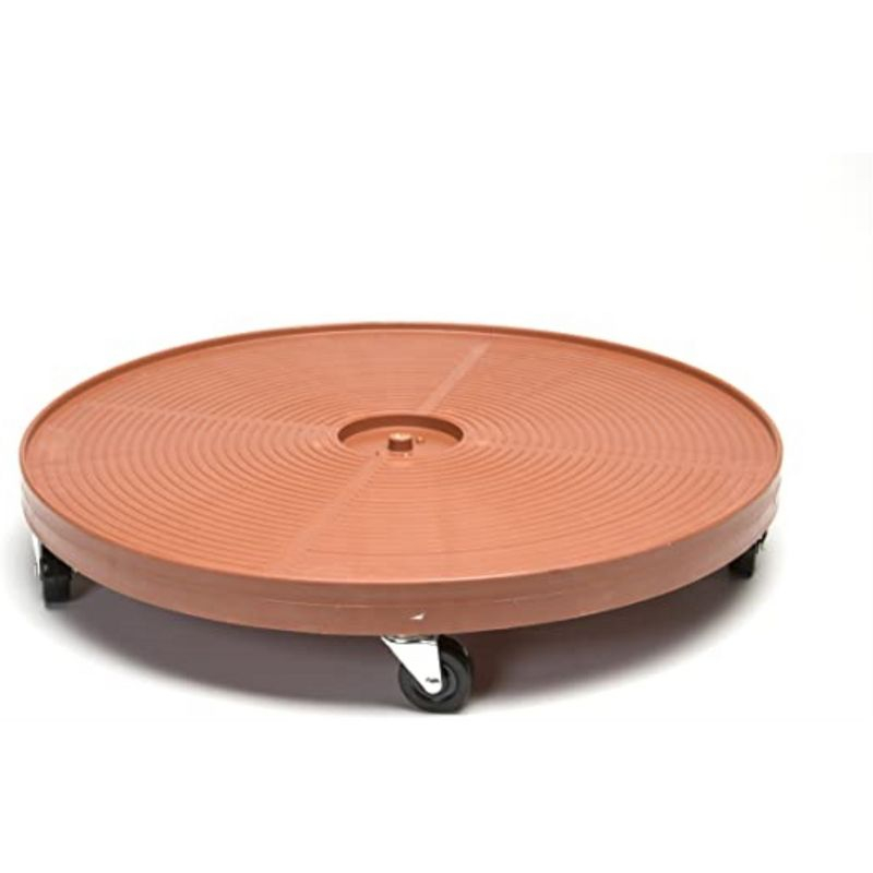DeVault Heavy Duty Plastic Plant Dolly, Terracotta, 24in