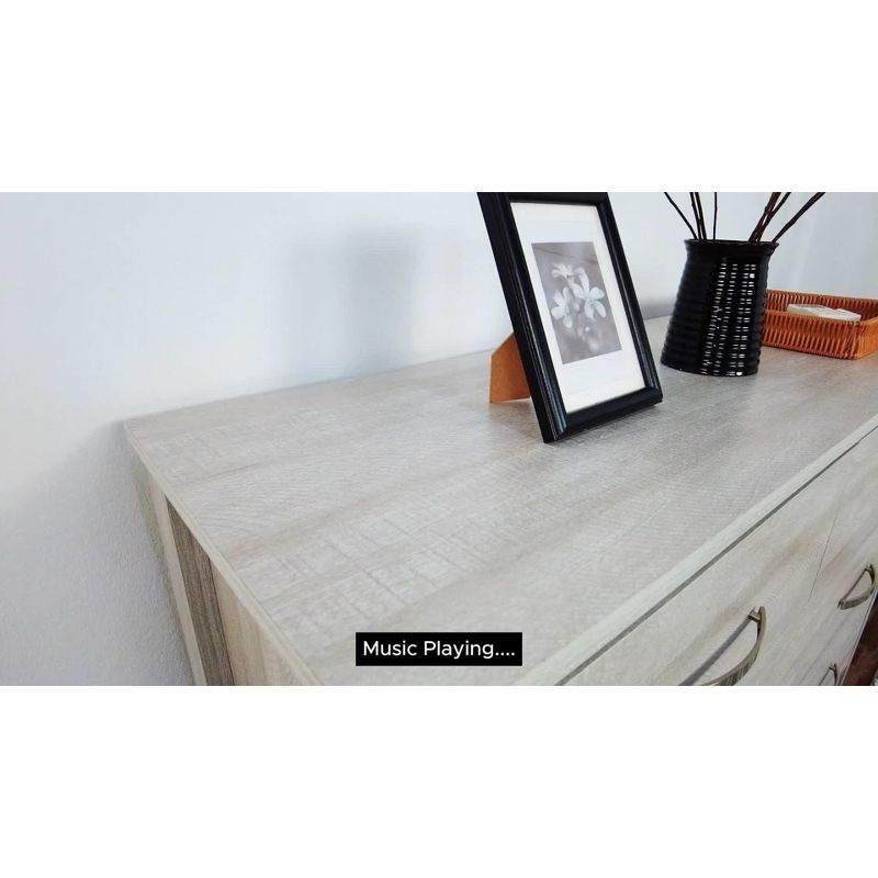 Galano Layton Dusty Gray Oak 6 Drawer 47.2 in. Wide Dresser (Sturdy, Effortless Assembly with Interlocking Drawers)