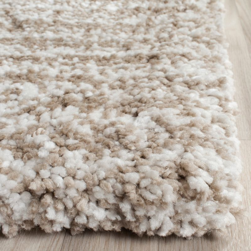 Ultimate Shag SGU211 Hand Tufted Area Rug - Sand/Ivory - 8'x10' - Safavieh.