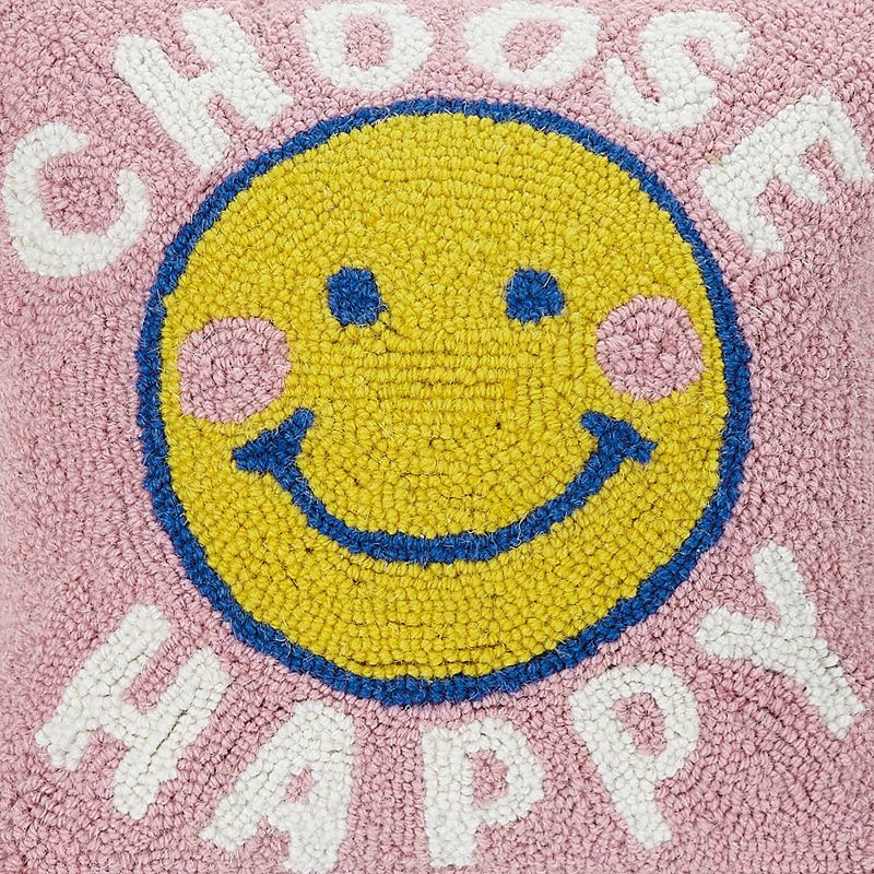 Makers Collective Choose Happy Throw Pillow