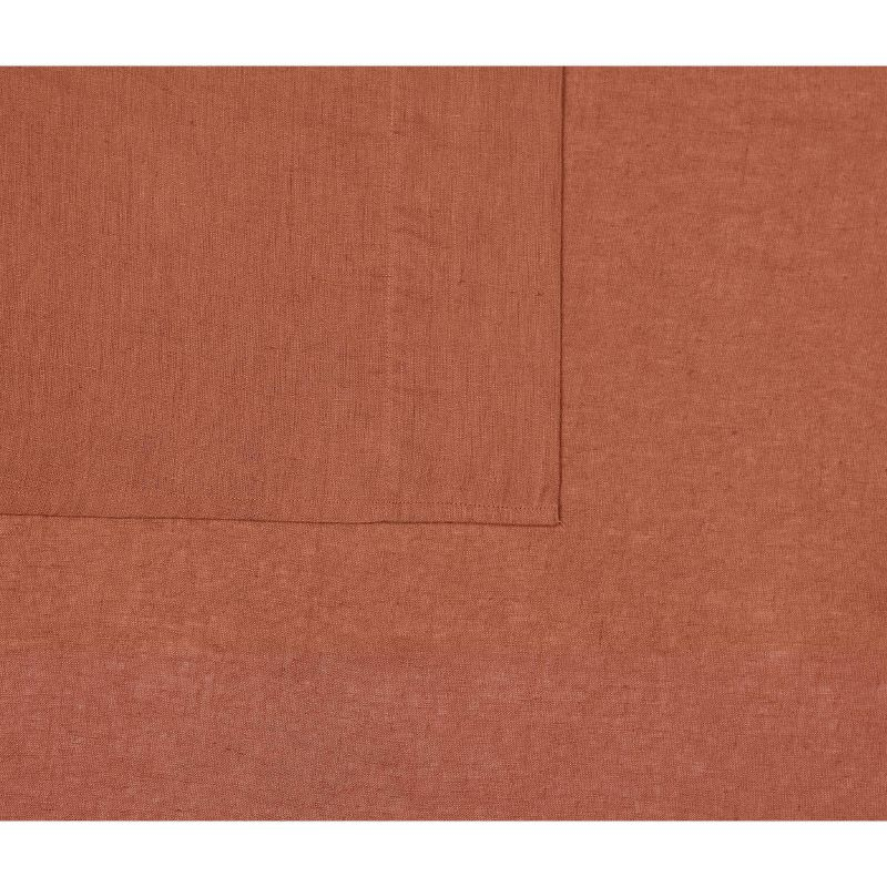Brooklyn Loom 3pc King Flax Linen Quilts Rust/Orange