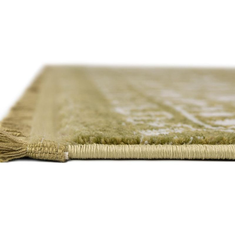 Unique Loom New Classical Collection Area Rug - Olympia (3' 3" x 5' 3" Rectangle Light Green/Ivory)