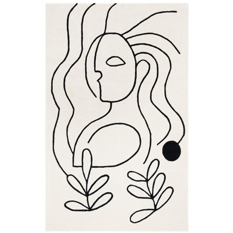 Fifth Avenue FTV111 Hand Tufted Accent Rug - Ivory/Black - 2'x3' - Safavieh.