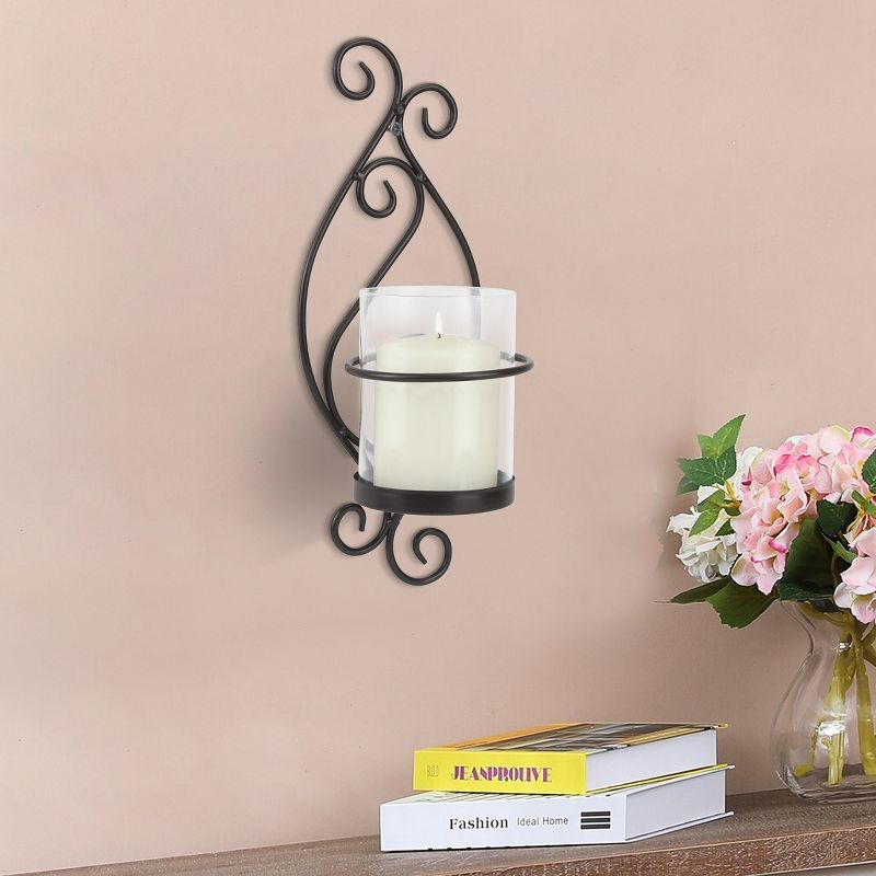 Wall Sconce Pillar Candle Holder - Stonebriar Collection