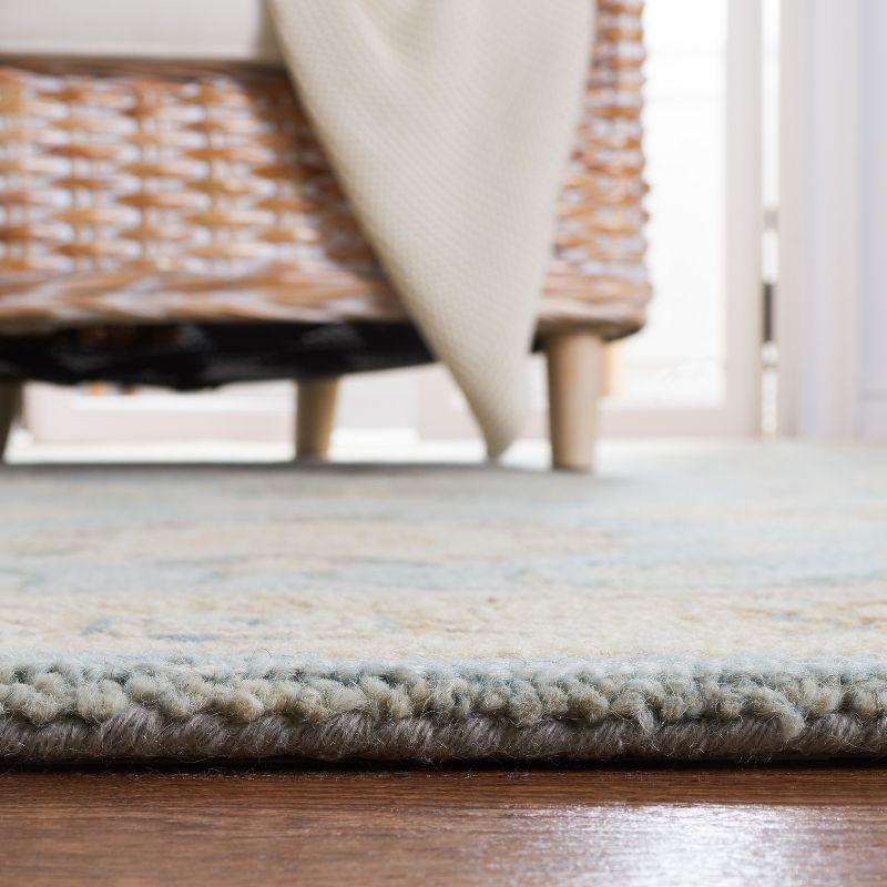 Blossom BLM702 Hand Tufted Area Rug - Grey/Multi - 5'x8' - Safavieh.