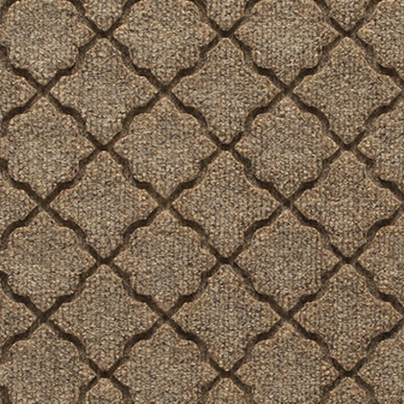 Bungalow Flooring 2'x3' WaterHog Cordova Indoor/Outdoor Doormat Camel: Pet Friendly, Solid Pattern, Rubber Backing