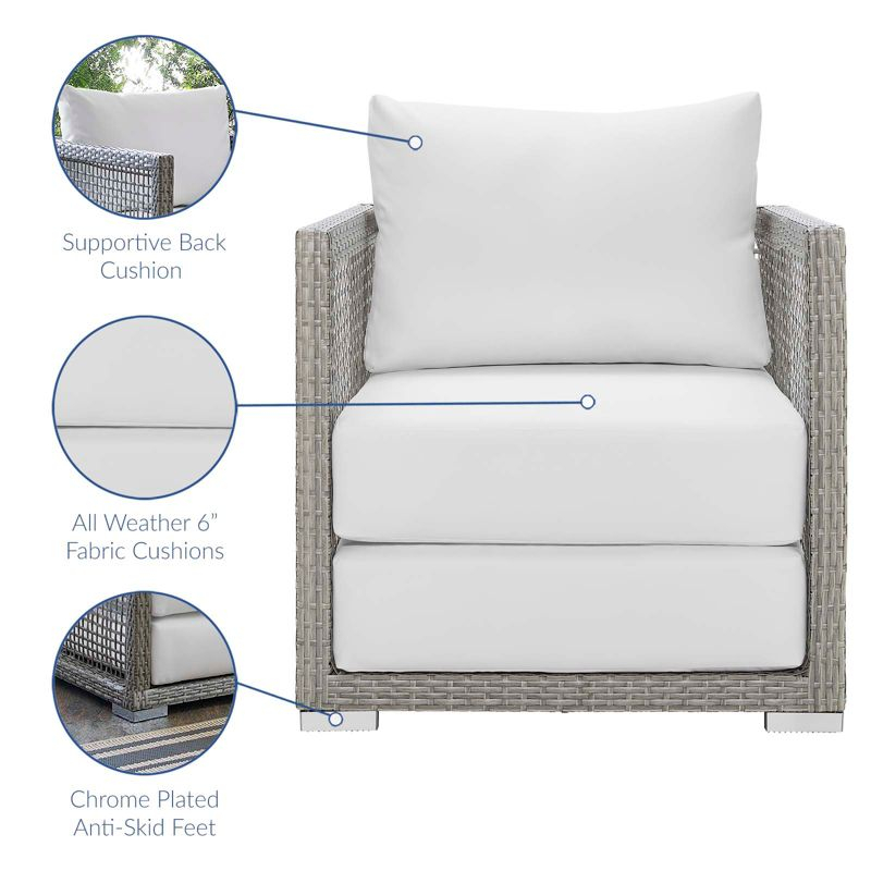 Modway Aura Rattan Outdoor Patio Armchair