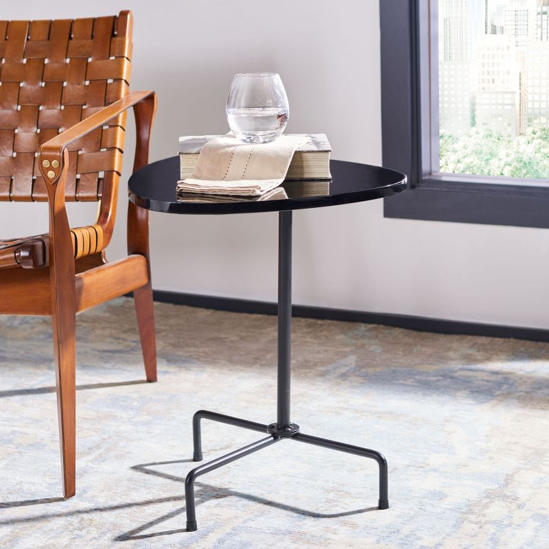 Berlin Tripod Side Table - ACC4207B - Black/Black - Safavieh