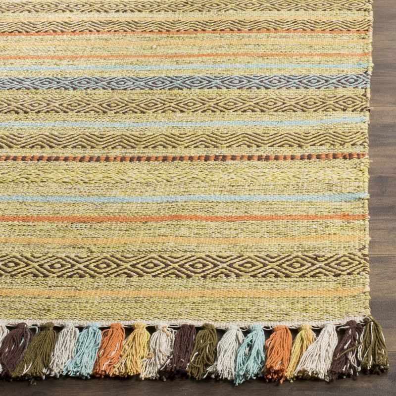 Montauk MTK901 Hand Woven Indoor Runner Rug - Green/Multi - 2'3"x8' - Safavieh.