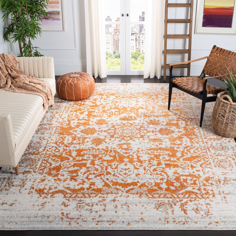 Madison MAD603 Power Loomed Indoor Area Rug - Orange/Ivory - 9'x12' - Safavieh