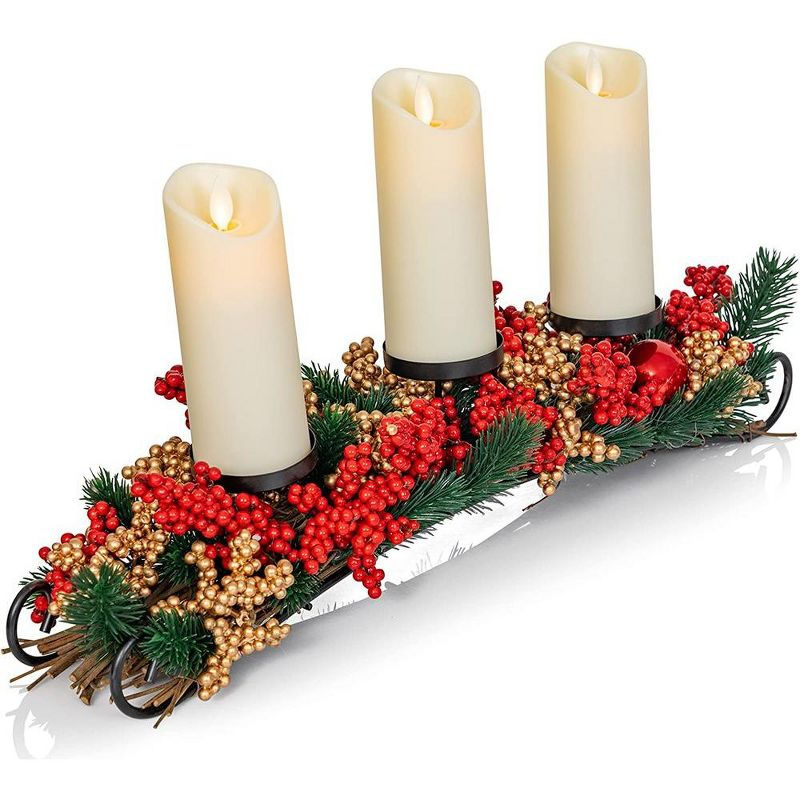 Ornativity Christmas Décor Candle Holder Centerpiece