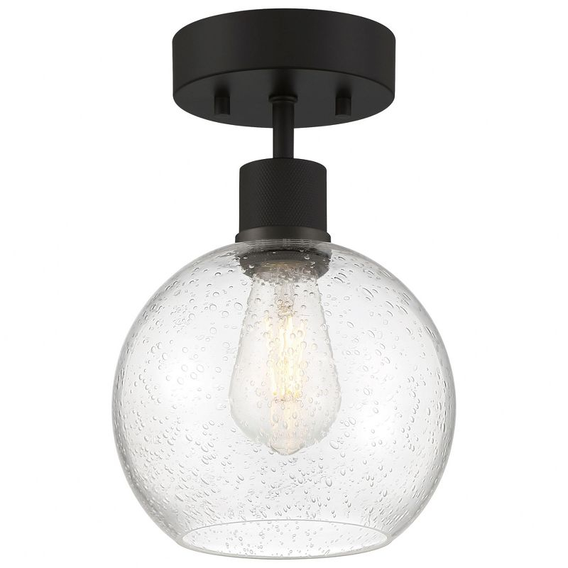 Access Lighting Port Nine 1 - Light Flush Mount in  Matte Black
