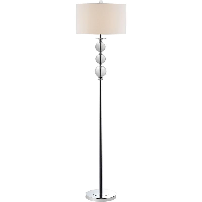 Pipa Glass Globe Floor Lamp - LIT4105 - Crystal - Safavieh