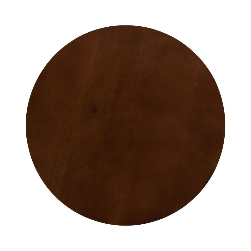 Kate and Laurel Faiza Wood Side Table, 18x18x20, Walnut Brown
