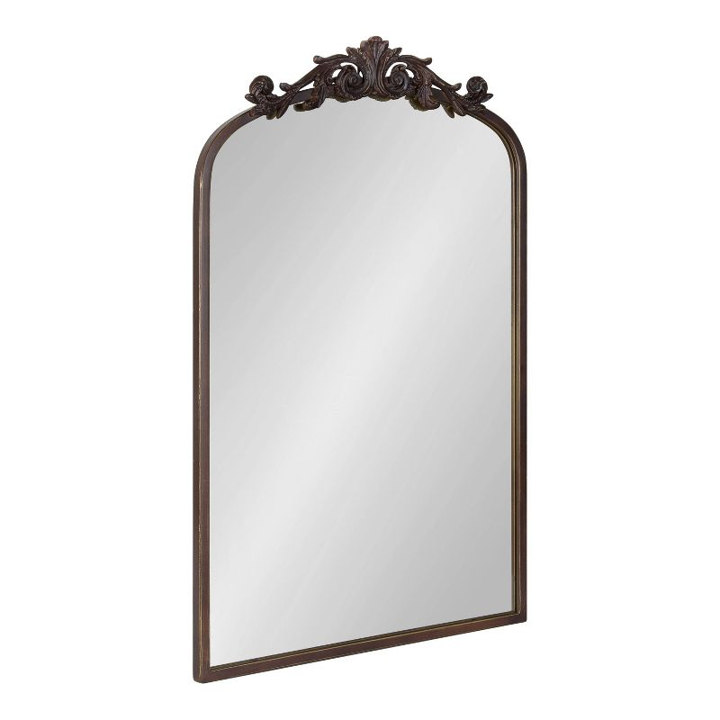 19" x 30.7" Arendahl Traditional Arch Decorative Wall Mirror Bronze - Kate & Laurel All Things Decor