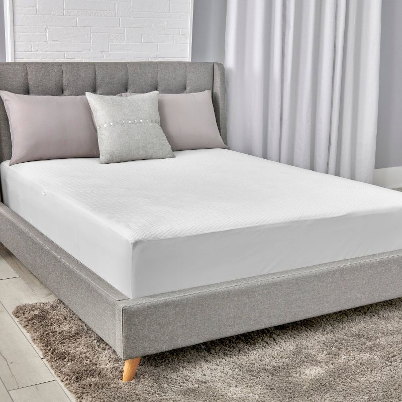 Allerease Full Perfect Protection Quilted Luxury Waterproof Machine Washable Fitted Mattress Protector: Polyester, OEKO-TEX Certified
