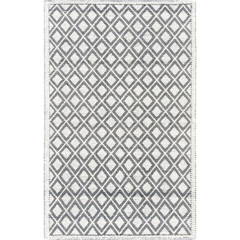 Natura NAT475 Hand Woven Area Rug - Ivory/Black - 5'x8' - Safavieh.