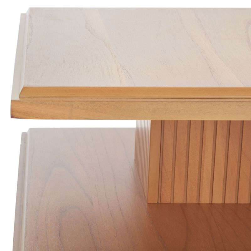 Suette 2 Shelf Accent Table - Natural - Safavieh