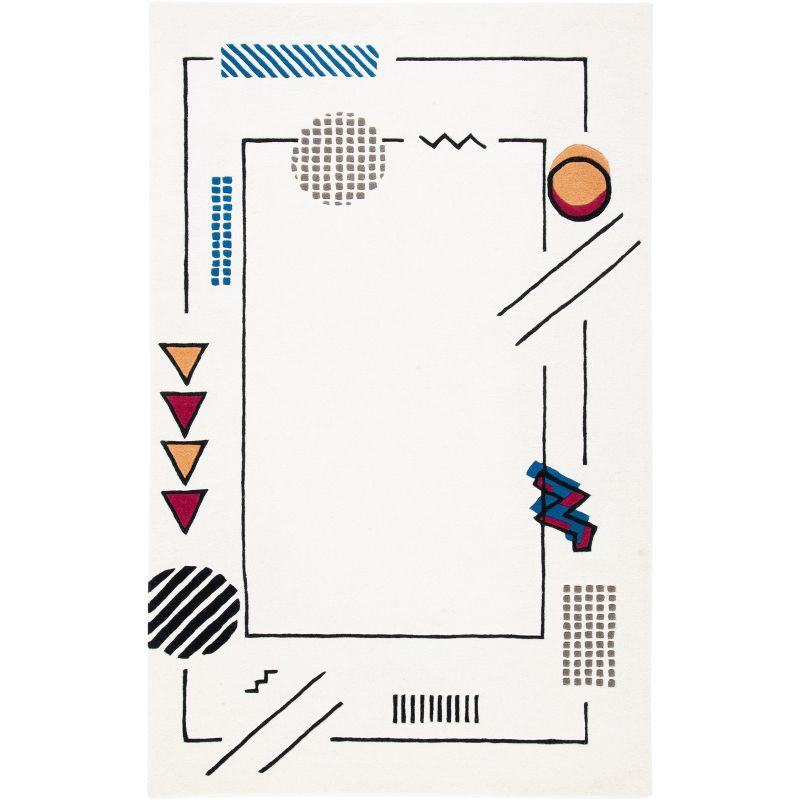 Fifth Avenue FTV125 Hand Tufted Area Rug - Ivory/Blue - 5'x8' - Safavieh.