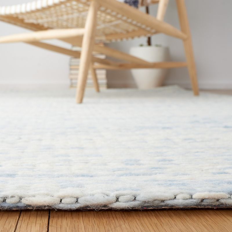 Marbella MRB311 Hand Woven Indoor Area Rug - Blue/Ivory - 6'x6' - Safavieh