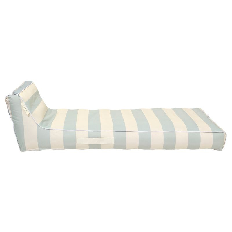 Sunnylife Luxe Lie-On Lounger - Lazy Days Blue Stripe - Inflatable Pool Float
