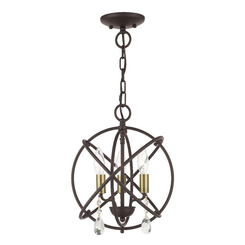 Livex Lighting Aria 3 - Light Chandelier in  Bronze
