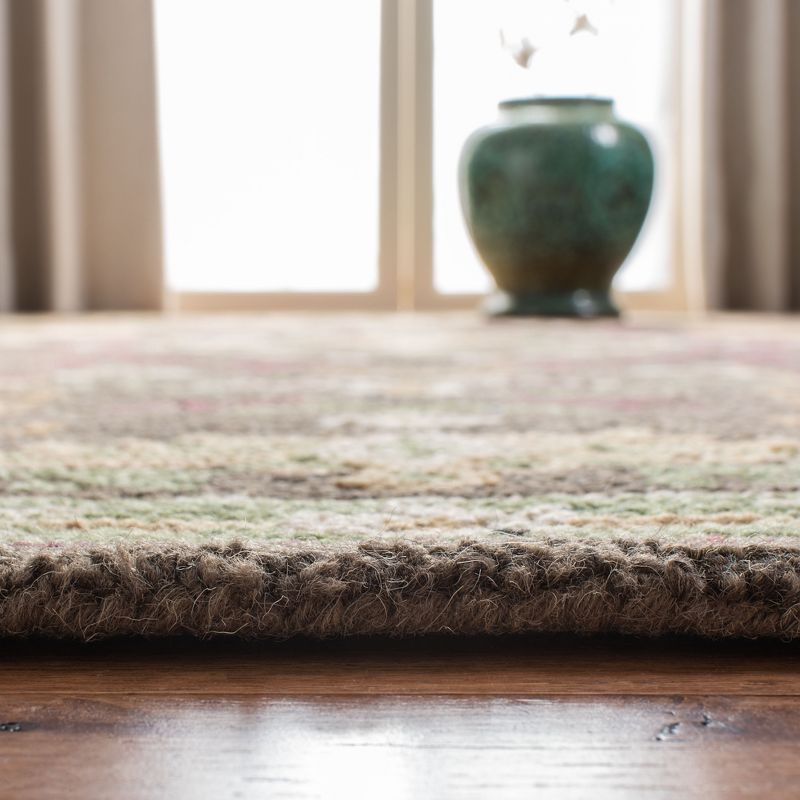 Roslyn ROS535 Hand Tufted Area Rug - Sage/Ivory - 4'x6' - Safavieh.