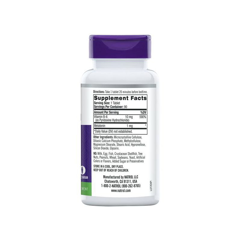 Natrol Dietary Supplements Melatonin Time Release 1 mg Tablet 90ct.