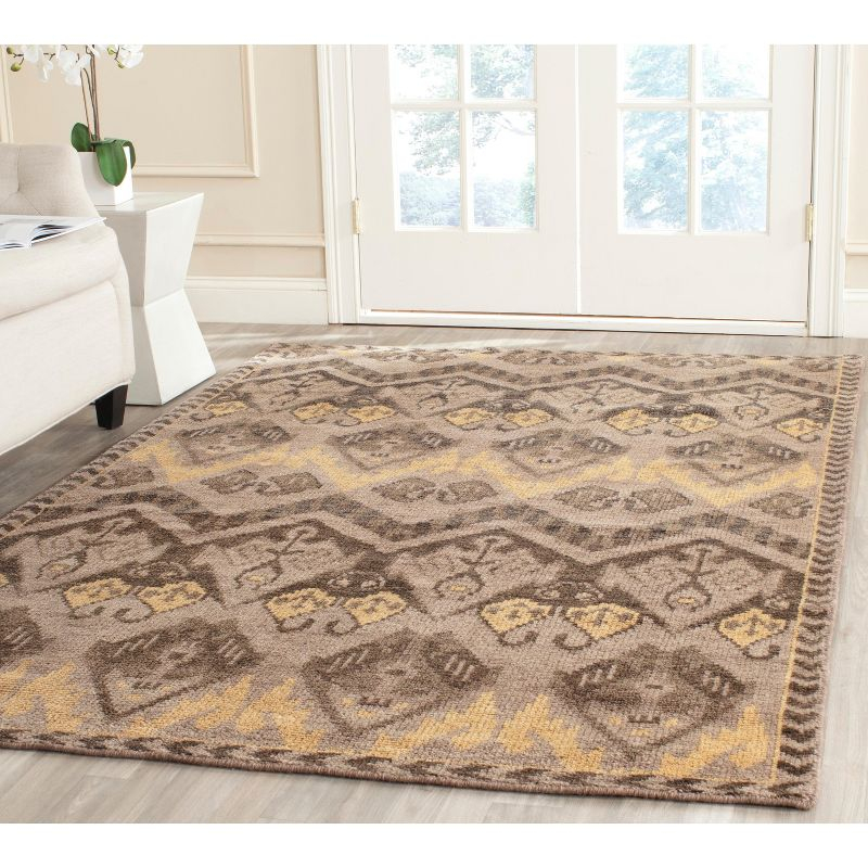 Kenya KNY656 Hand Knotted Area Rug - Gold/Beige - 3'x5' - Safavieh.