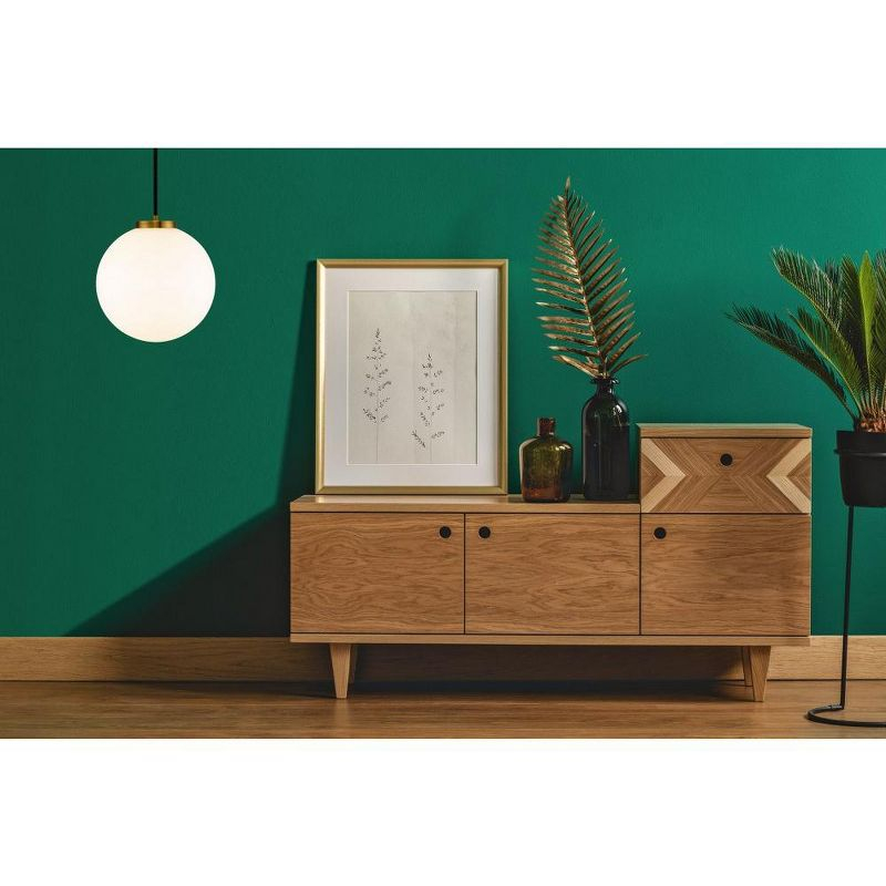 Z-Lite Parsons 1 - Light Pendant in  Matte Black/Olde Brass