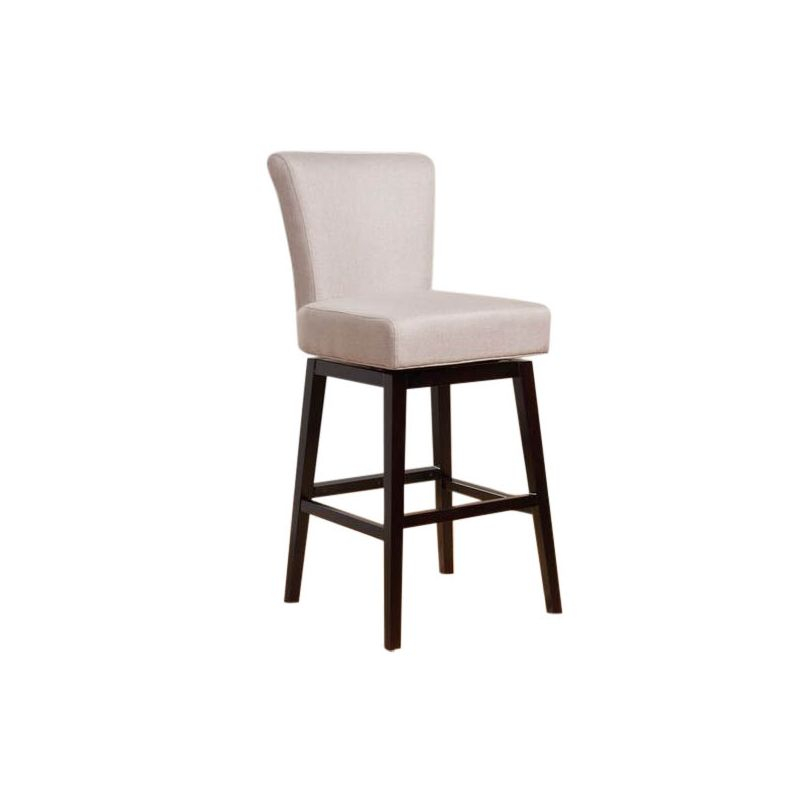 Tracy Swivel Counter Height Barstool Wheat - Christopher Knight Home: Upholstered, 27.5" Seat, Hardwood Frame