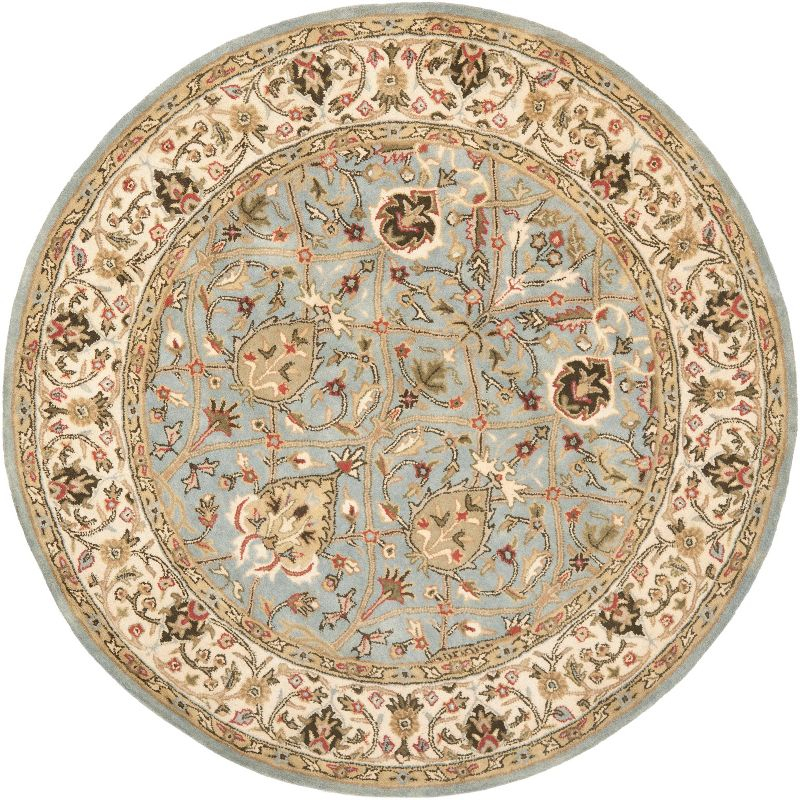 Persian Legend PL819 Hand Tufted Indoor Area Rug - 6' Round - Grey/Ivory - Safavieh