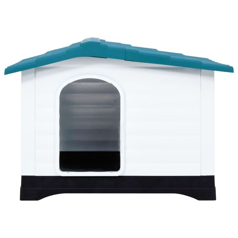 VidaXL Dog House Blue 35.6"x26.8"x26" Polypropylene