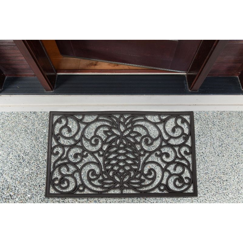Design Imports  Pineapple Scroll Rubber Doormat
