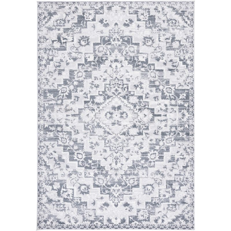 Toscana TOS650 Power Loomed Area Rug - Grey/Ivory - 8'x10' - Safavieh.