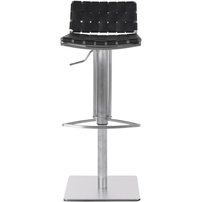 Mitchell Gas Lift Swivel Bar Stool - FOX3001 - Black - Safavieh Couture
