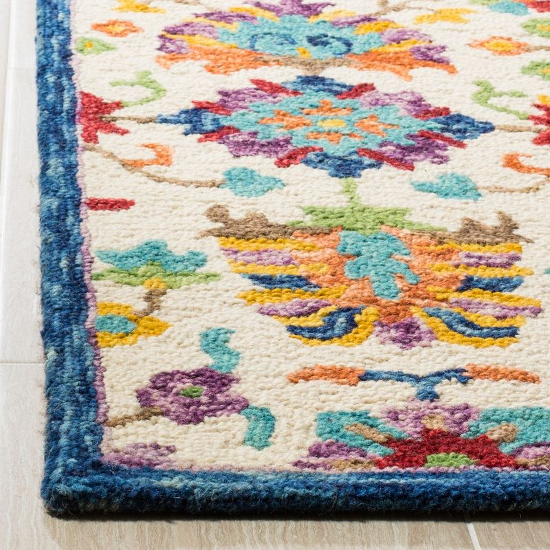Aspen APN509 Hand Tufted Indoor Area Rug - Ivory/Blue - 8'x10' - Safavieh