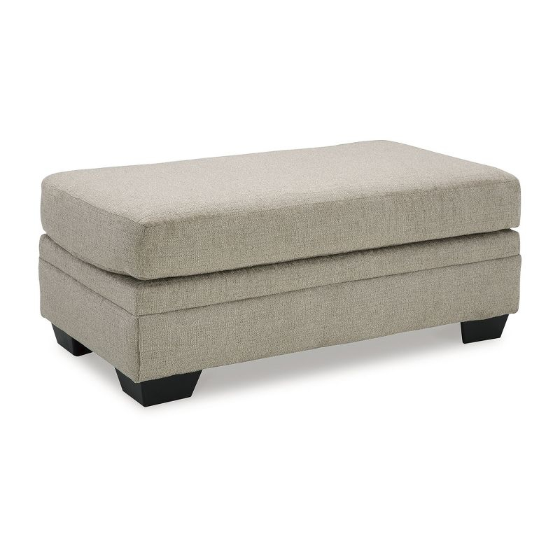 Signature Design by Ashley Stonemeade Upholstered Ottoman, Taupe Brown