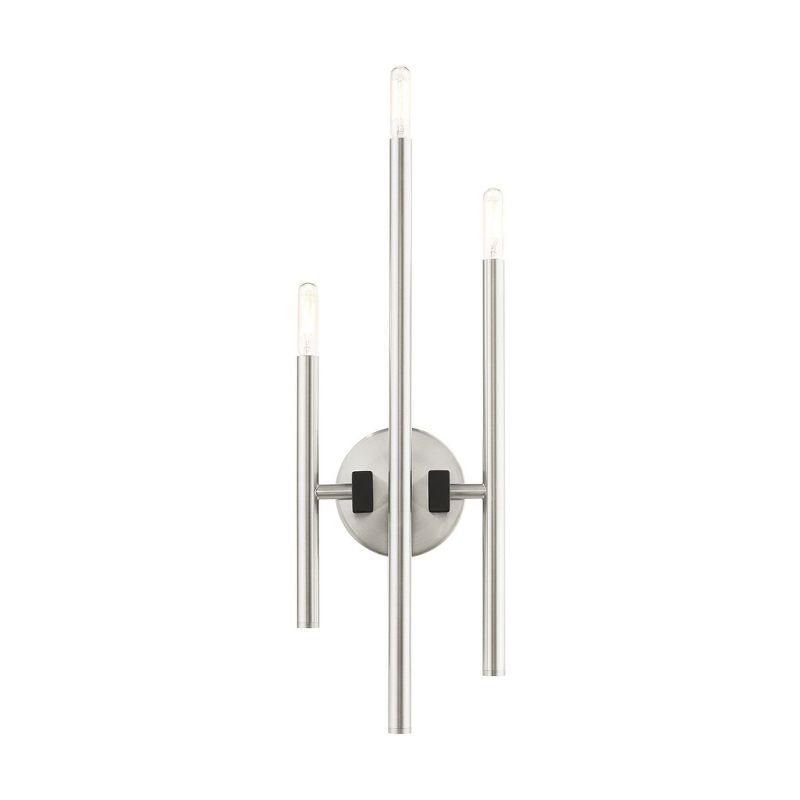 Livex Lighting Denmark 3 - Light Wall Light in  Brushed Nickel