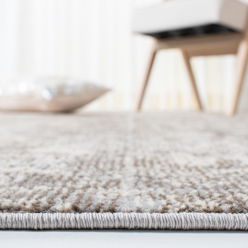 Madison MAD471 Power Loomed Indoor Accent Rug - Grey/Beige - 3'x3' - Safavieh