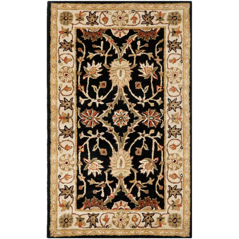 Antiquity AT249 Hand Tufted Area Rug - Black - 3'x5' - Safavieh.