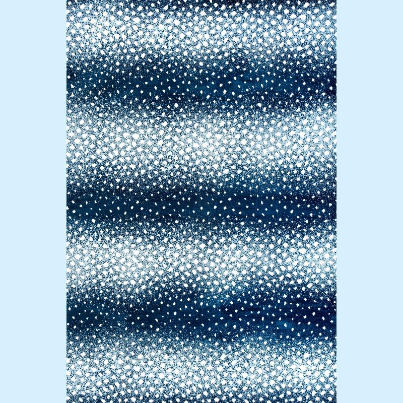 4'x 6' Antelope Modern Animal Area Rug, Navy/Cream - JONATHAN Y