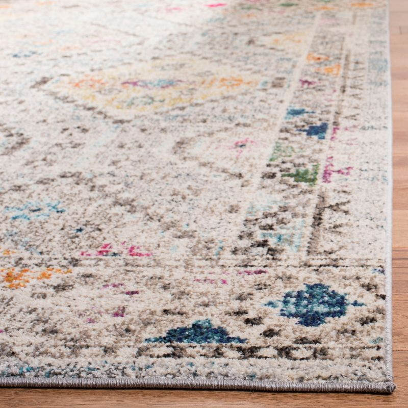 Madison MAD418 Power Loomed Indoor Area Rug - Grey/Yellow - 8'x10' - Safavieh