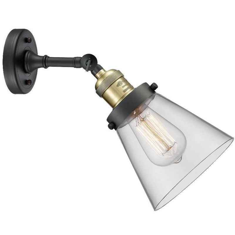 Innovations Lighting Franklin Restoration 1 - Light Sconce in  Black Antique Brass