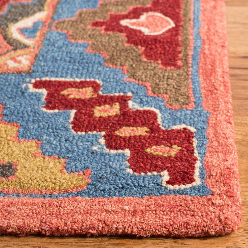 Aspen APN803 Hand Tufted Runner Rug - Red/Blue - 2'3"x9' - Safavieh.