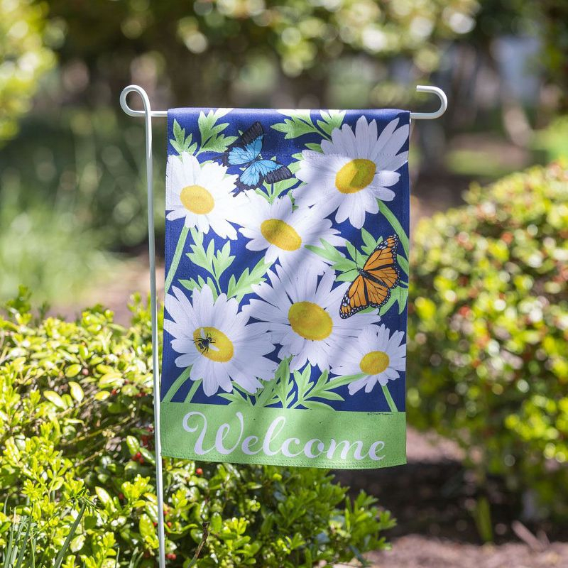 Evergreen Daisy Garden Garden Suede Flag