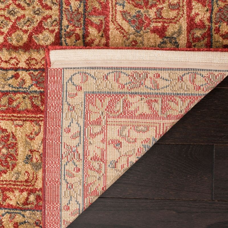 Mahal MAH697 Power Loomed Indoor Area Rug - Red/Natural - 4'x5'7" - Safavieh.