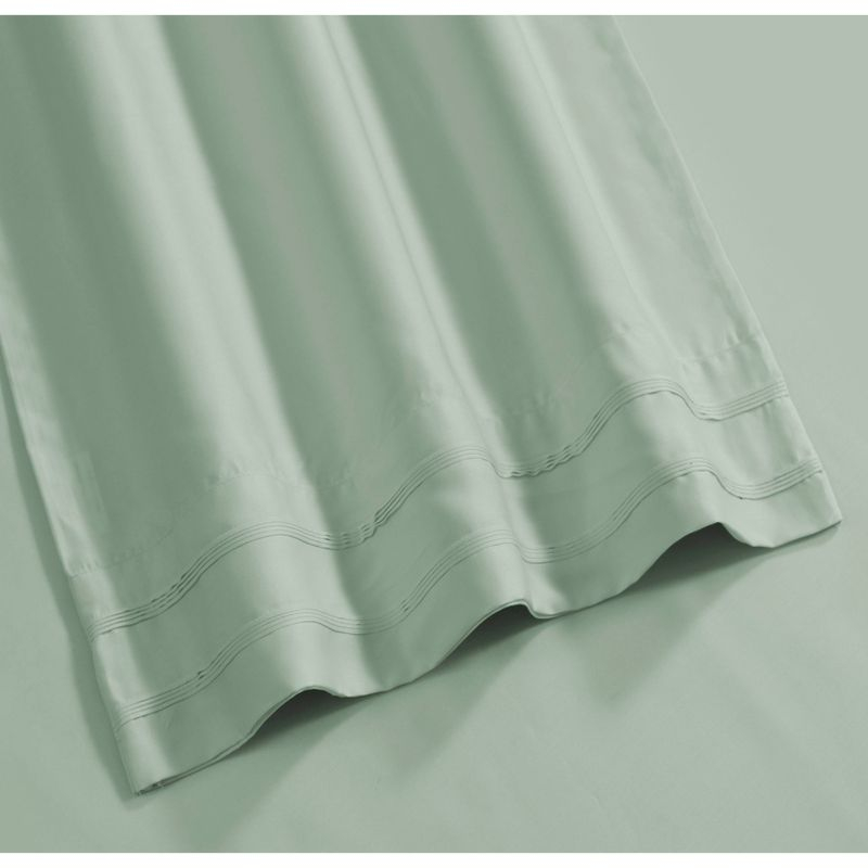 Rayon from Bamboo Solid Pillowcase Pair (King) Sage 300 Thread Count - Tribeca Living