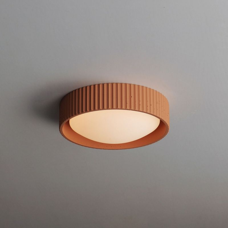 ET2 Lighting Souffle 1 - Light Flush Mount in  Terracotta