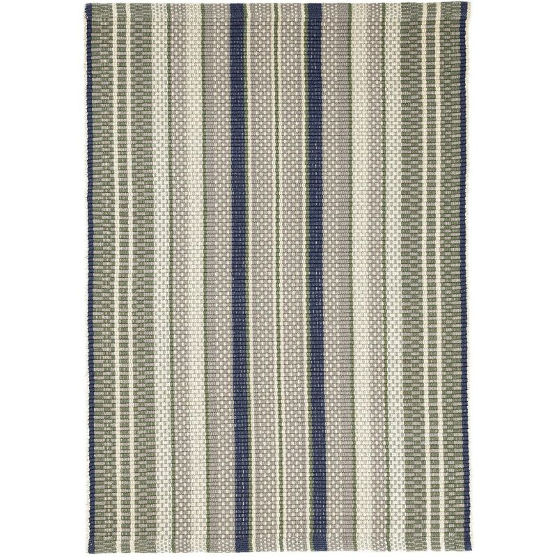 Bay Stripe Handwoven Cotton Rug